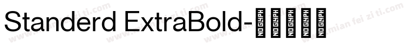 Standerd ExtraBold字体转换